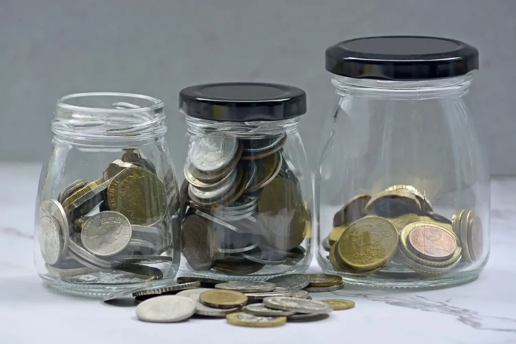 irregular income different saving jars