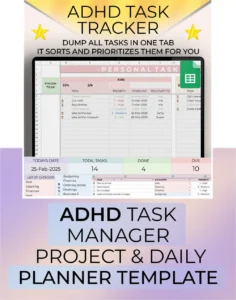 adhd planner, adhd planner for adults