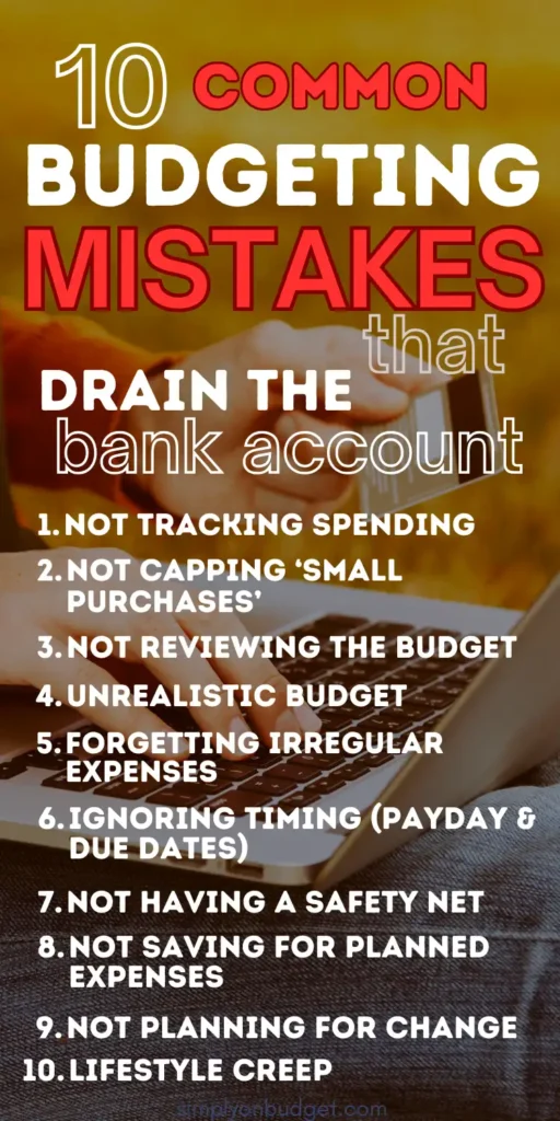 budgeting mistakes to avoid