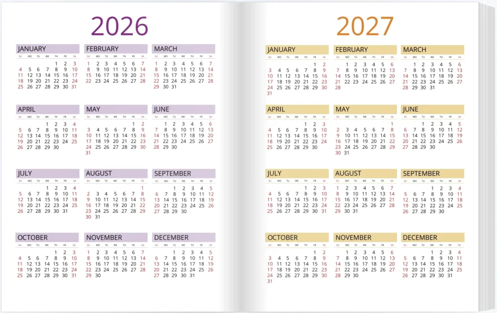 daily planner 2026 annual overview