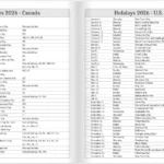 daily planner 2026 holiday overview