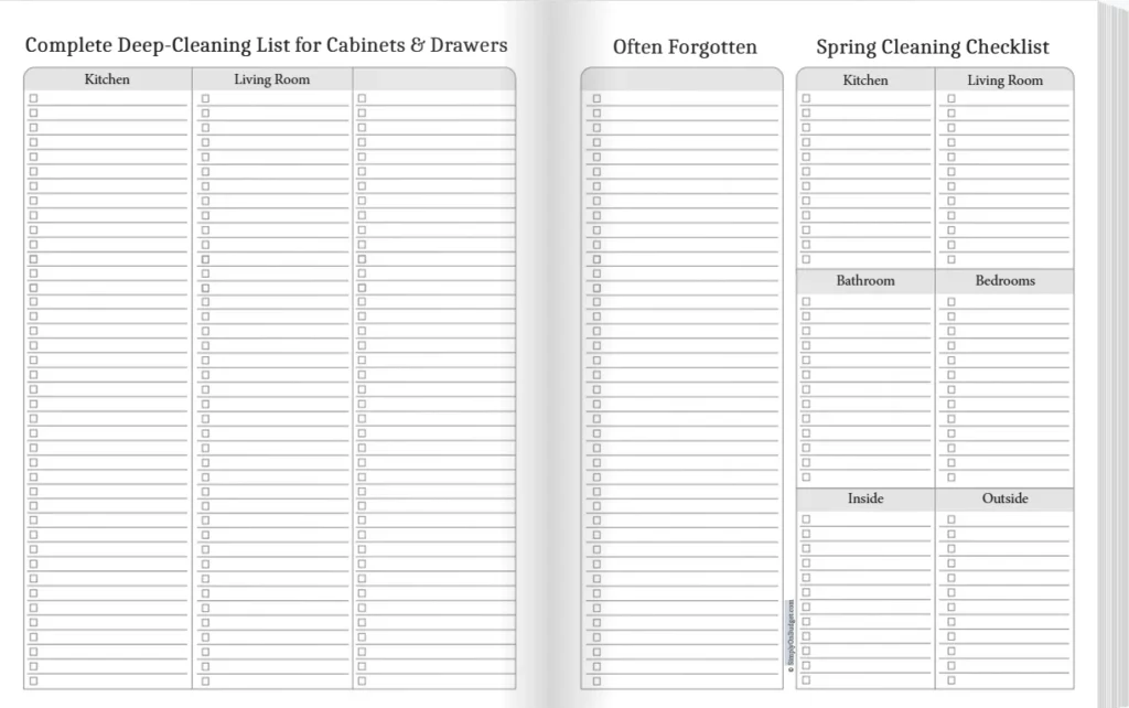 daily weekly monthly cleaning schedule