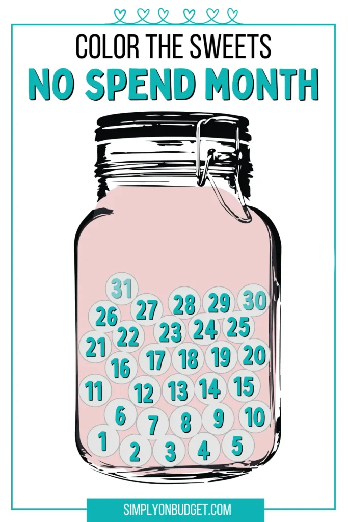 no spend challenge printable pdf free
