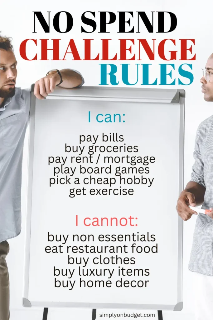 no spend challenge rules